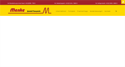 Desktop Screenshot of menke-spezial-transporte.de