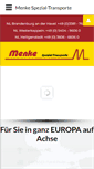 Mobile Screenshot of menke-spezial-transporte.de